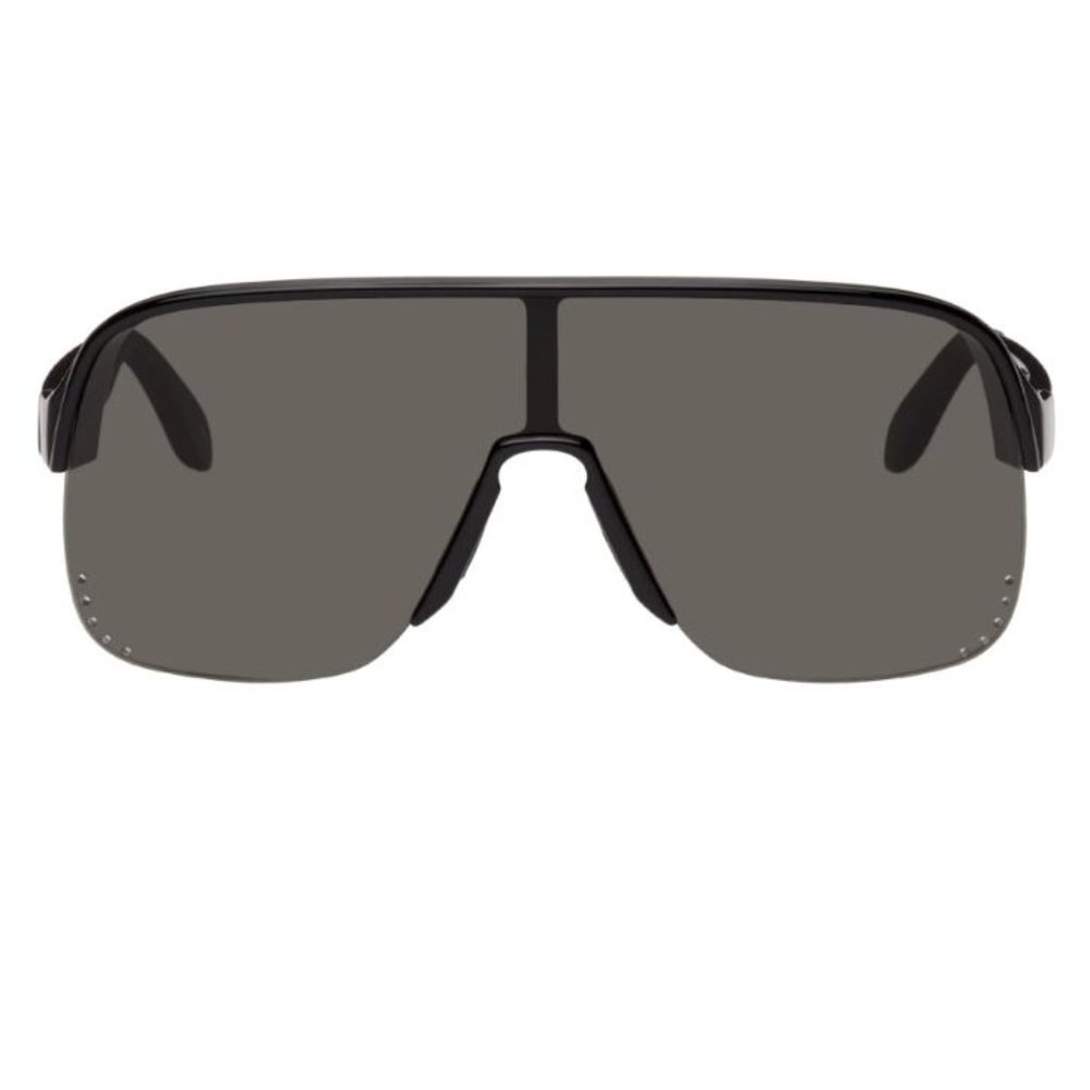 Brand new Alexander McQueen black shield sunglasses